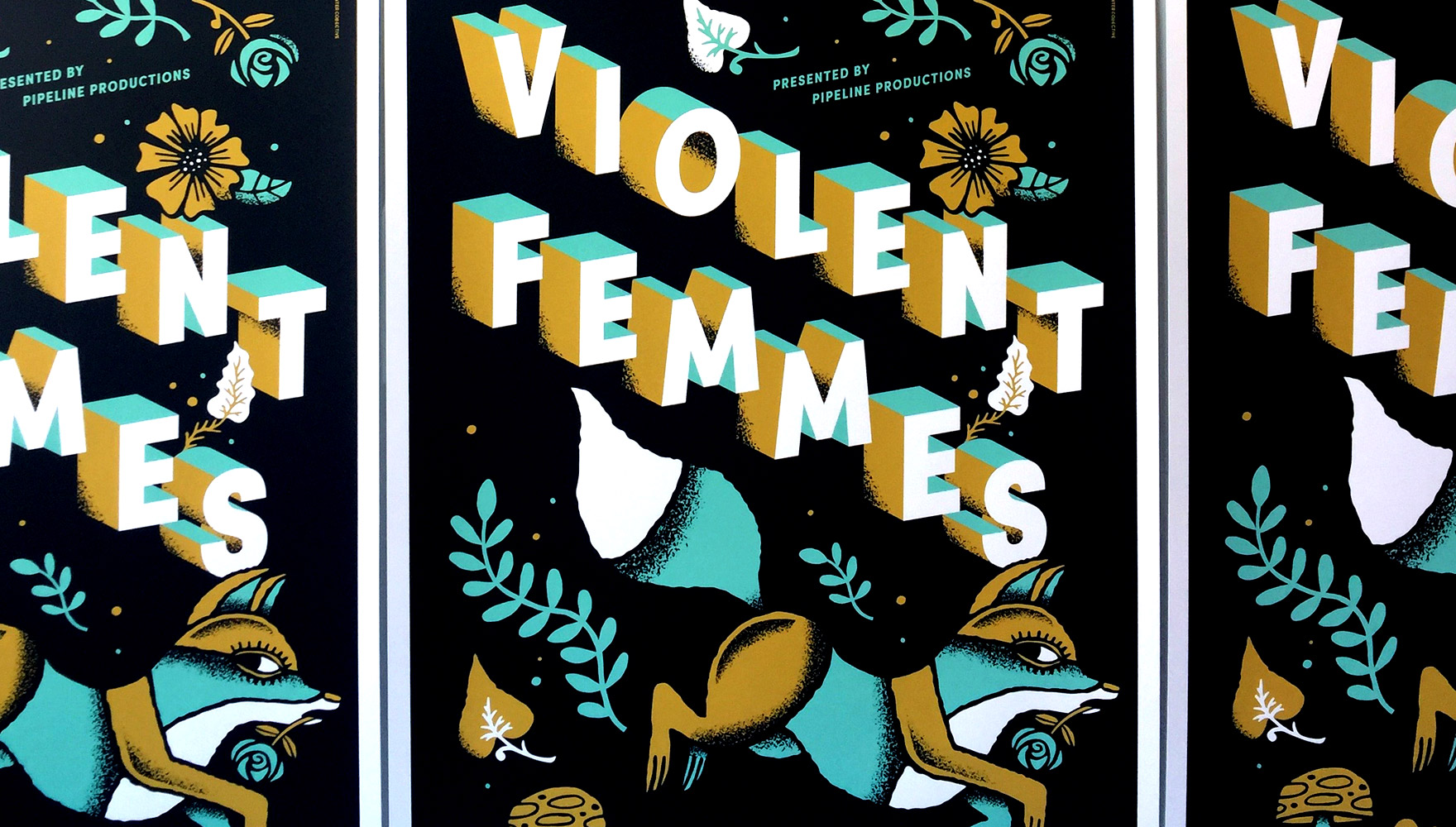 New Gig Poster for Violent Femmes – Carpenter Collective